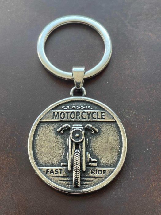 Брелок "LIVE TO RIDE - RIDE TO LIVE", сталь 316L - НОВЫЙ