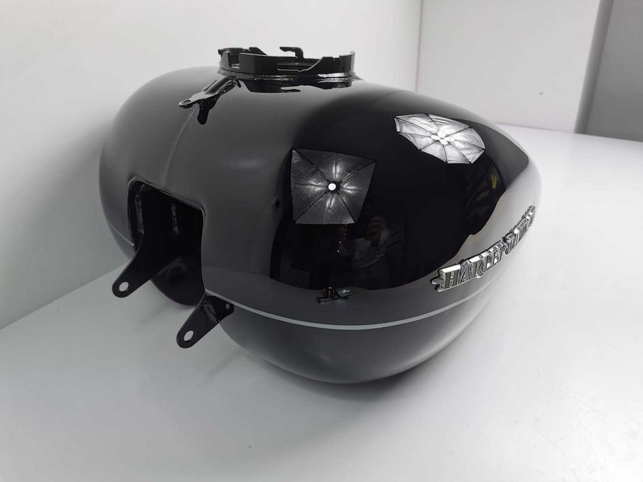 HARLEY DAVIDSON  Electra Glide Touring Oryginalny Zbiornik Paliwa Bak  Emblematy Czarny Połysk
