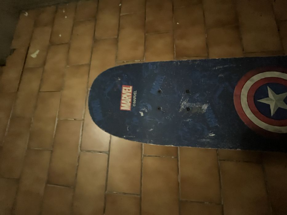 Skate marvel capitao america