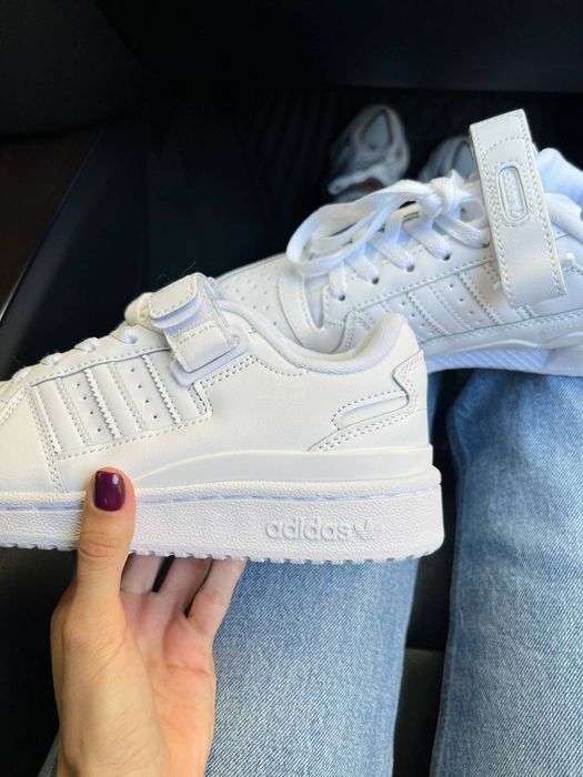 Кросівки Кроссовки Adidas Forum Low White Белый Білий Кросовки Демісезон