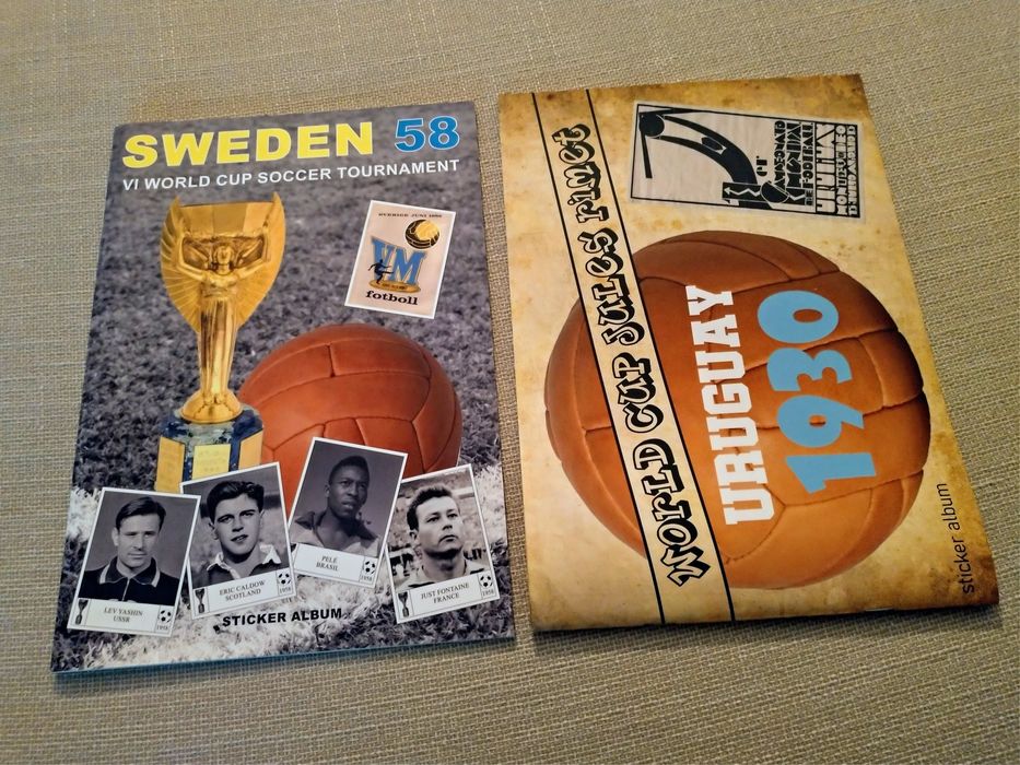 Set Uruguay 30 + Sweden 58 WORLD CUP SOCCER ALBUMS