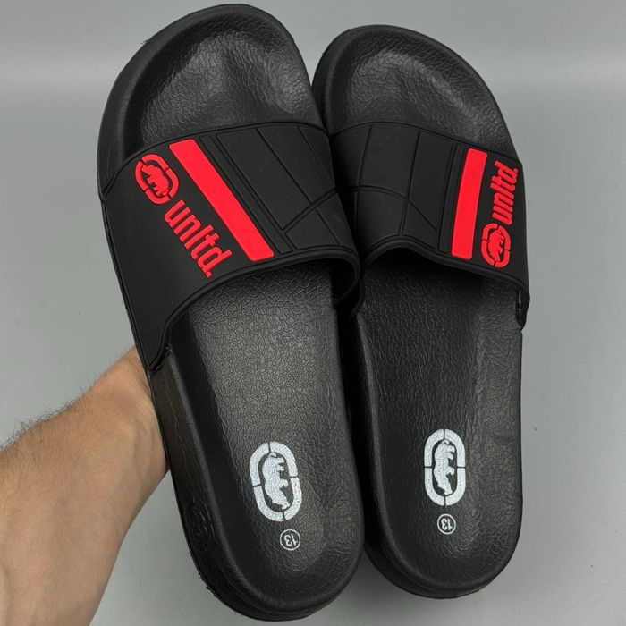 Тапки ECKO unltd тапочки сланцы рэп реп сандали босоножки шлепанцы