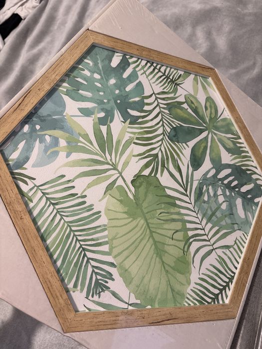 Obrazy heksagonalne 35x40 2 sztuki