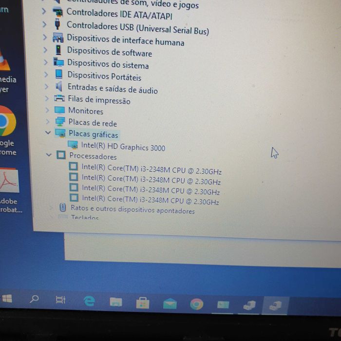 motherboard Toshiba C850 proc i3-2348M testada a funcionar s anomalia