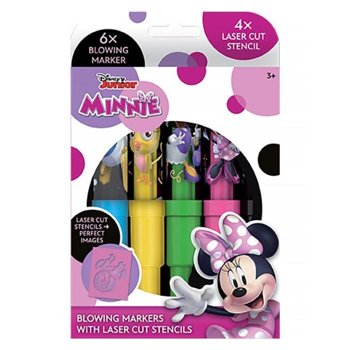 Markery Dmuchane Minnie 6 Sztuk + Szablony Alba Moli
