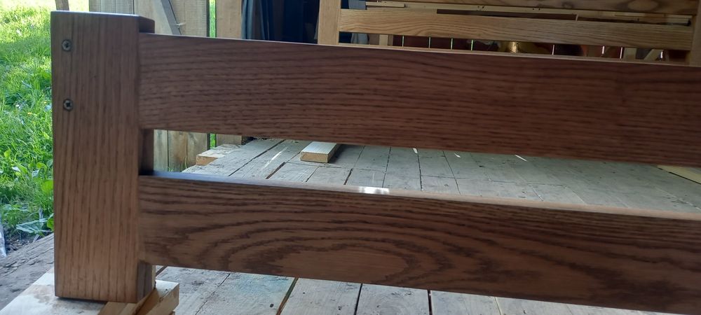 Ліжка з дуба і ясеня 180×200