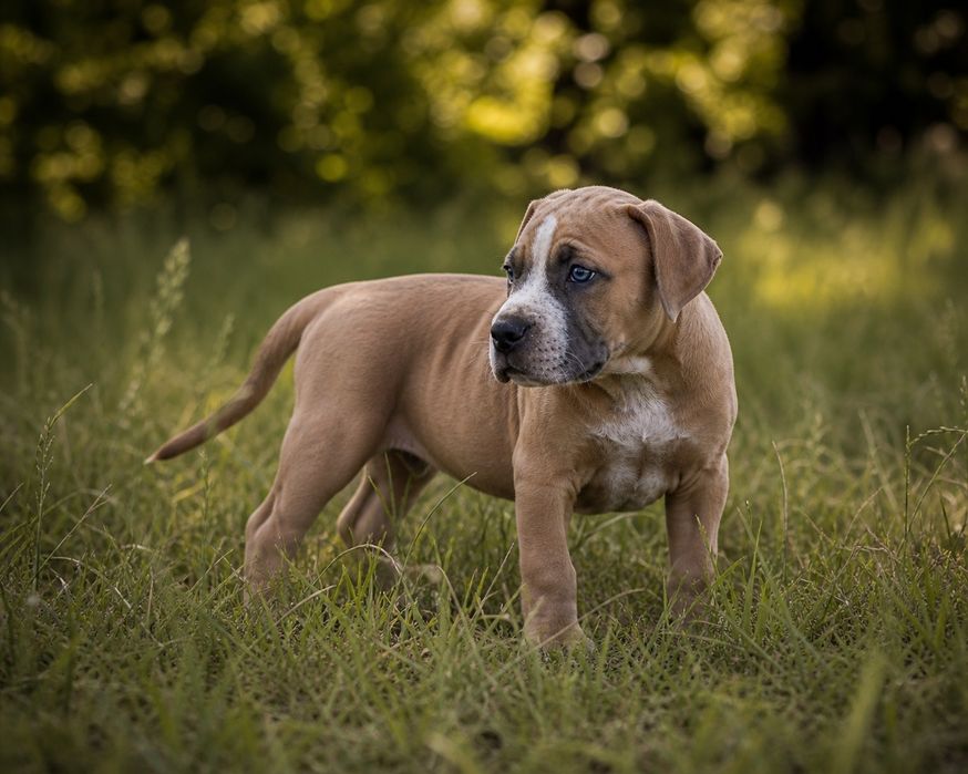Śliczny i rodzinny maluch Amstaff!