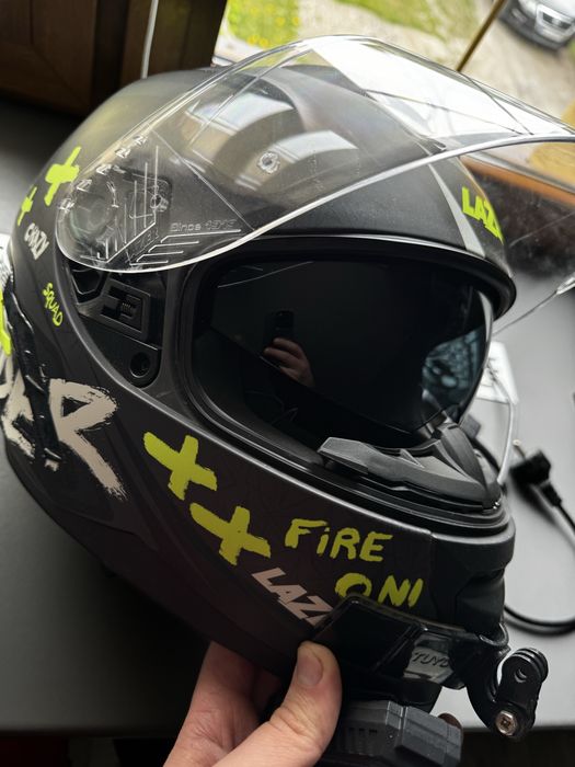 Kask Lazer Rafale SR XL + Blendal + intercom + uchwyt GoPro
