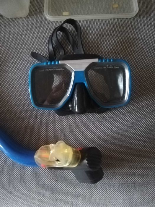 Óculos de Mergulho e Tubo de respiração