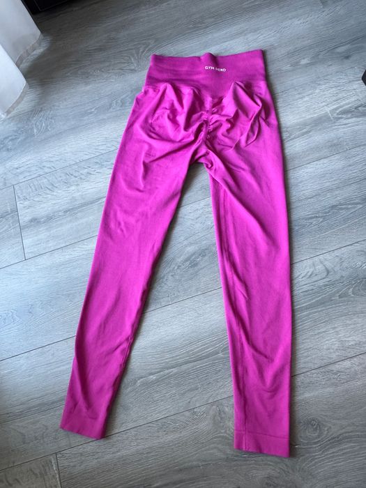 Różowe legginsy sportowe, Gym Hero, damskie, S
