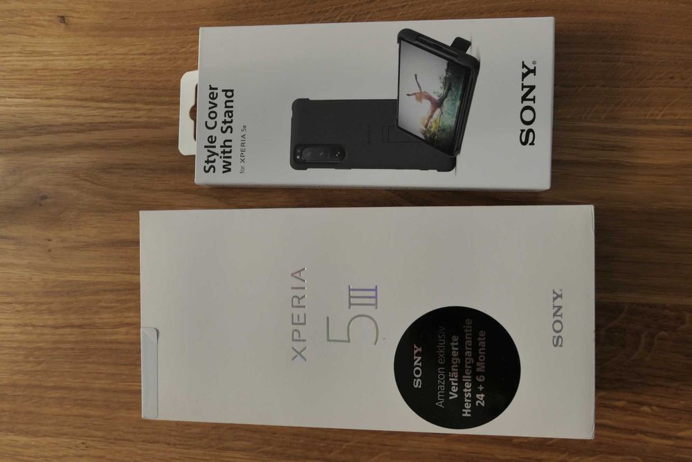 Smartfon Sony Xperia 5 III czarny + ładowarka + oryg. etui XQZ-CBBQ