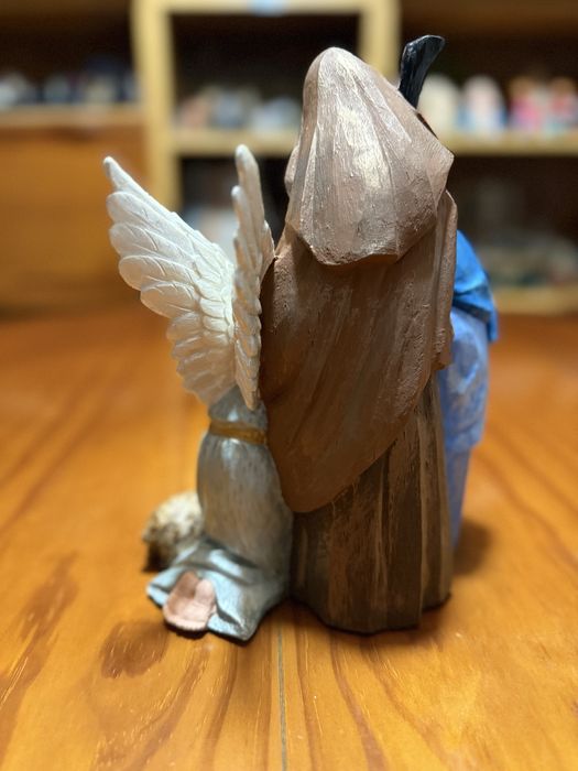 Sagrada família pintada à mão