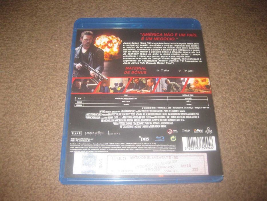 Blu-Ray "Mata-os Suavemente" com Brad Pitt