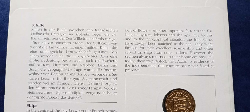 Stare monety 1 funt 1983 Guernsey set menniczy