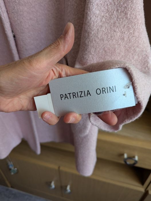 Nowy płaszcz z wełny Patrizia Orini R.48