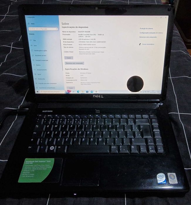 Notebook computador Dell64740752389633122