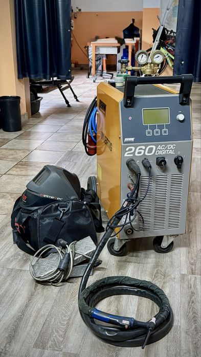 Spawarka Rehm Invertig 260 AC/DC Digital + Przyłbica spawalnicza GCE HELMETEC