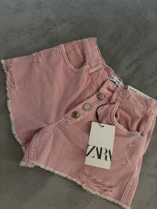 Джинсові шорти ZARA рожевого кольору 13-14 years 165см