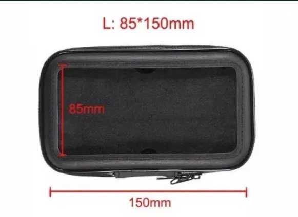 Bolsa impermeável para colocar o telemóvel na moto ou bicicleta