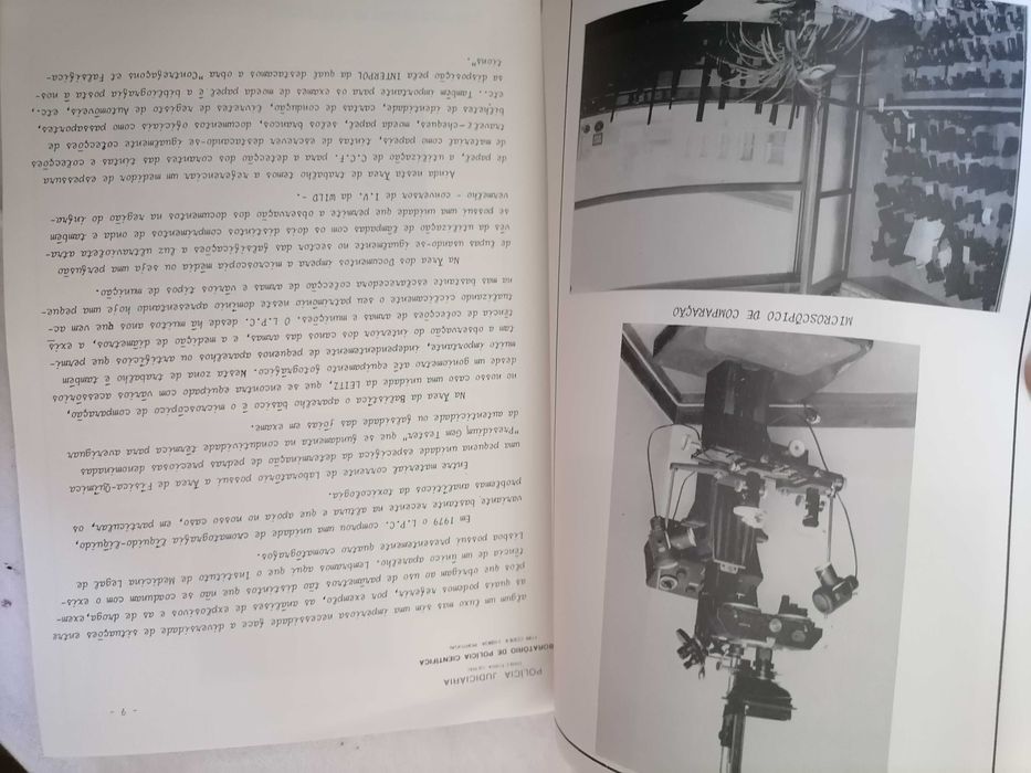 P. J. (Polícia Judiciária) 40 Anos1985 LABORATÓRIO DE POLÍCIA CIENTÍFICA (Nascimento, evolução, presente e futuro