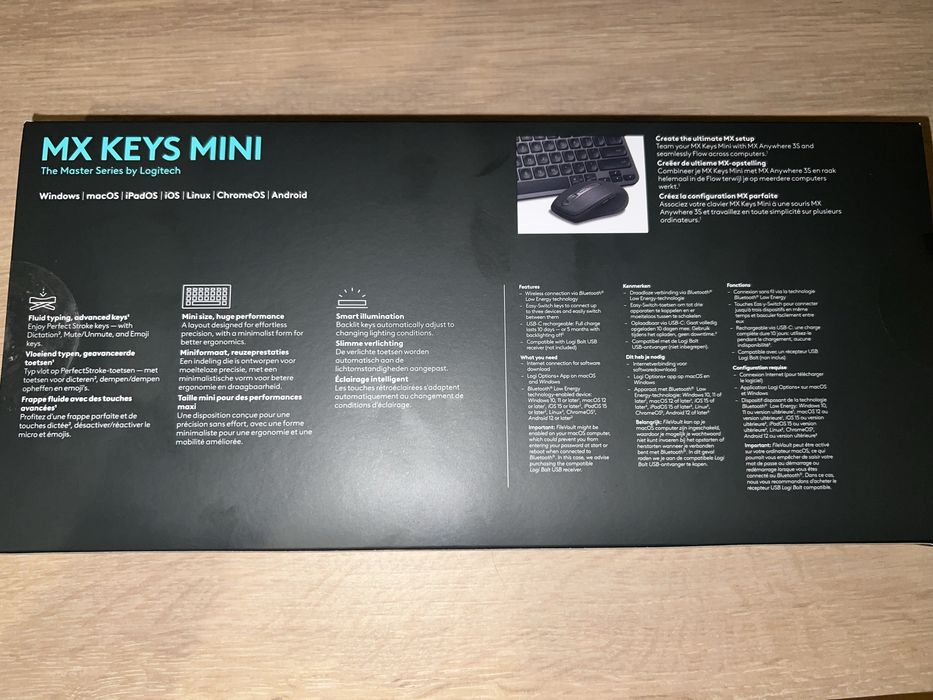 Logitech MX Keys Mini (Graphite) - Layout US - NOVO