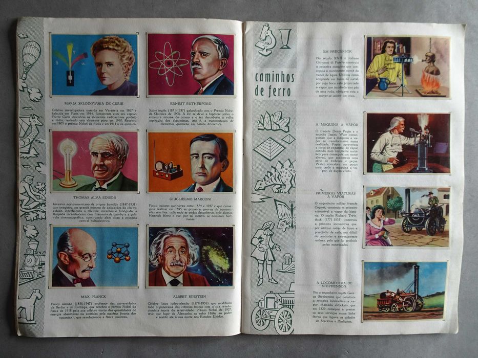 Caderneta de cromos Enciclopédia da Cultura 1º Volume faltam 20 cromos