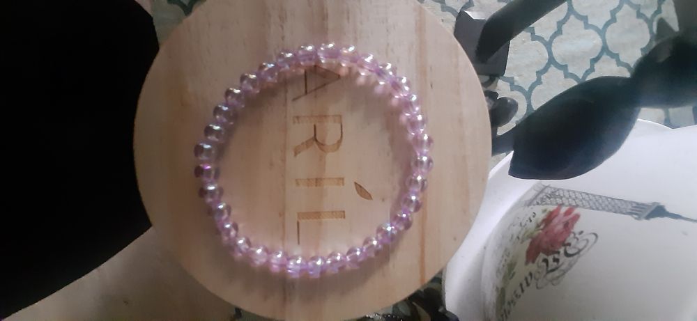 Bransoletka pudrowy róż