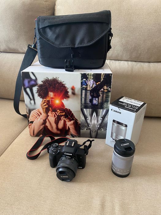 CANON EOS M50 Mirrorless + 2 objectivas + Bolsa SB130 + 16 GB