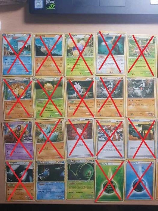 Conjunto de cartas Pokémon