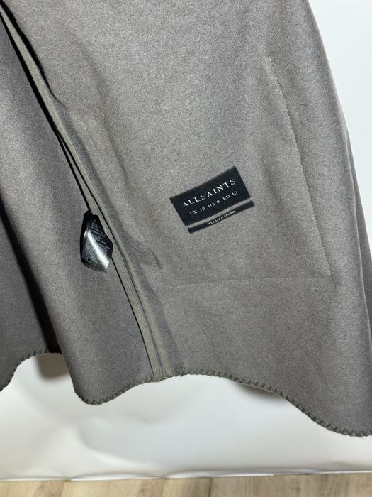 Пальто тренч мантія All Saints Max Mara Balenciaga замша та шерсть