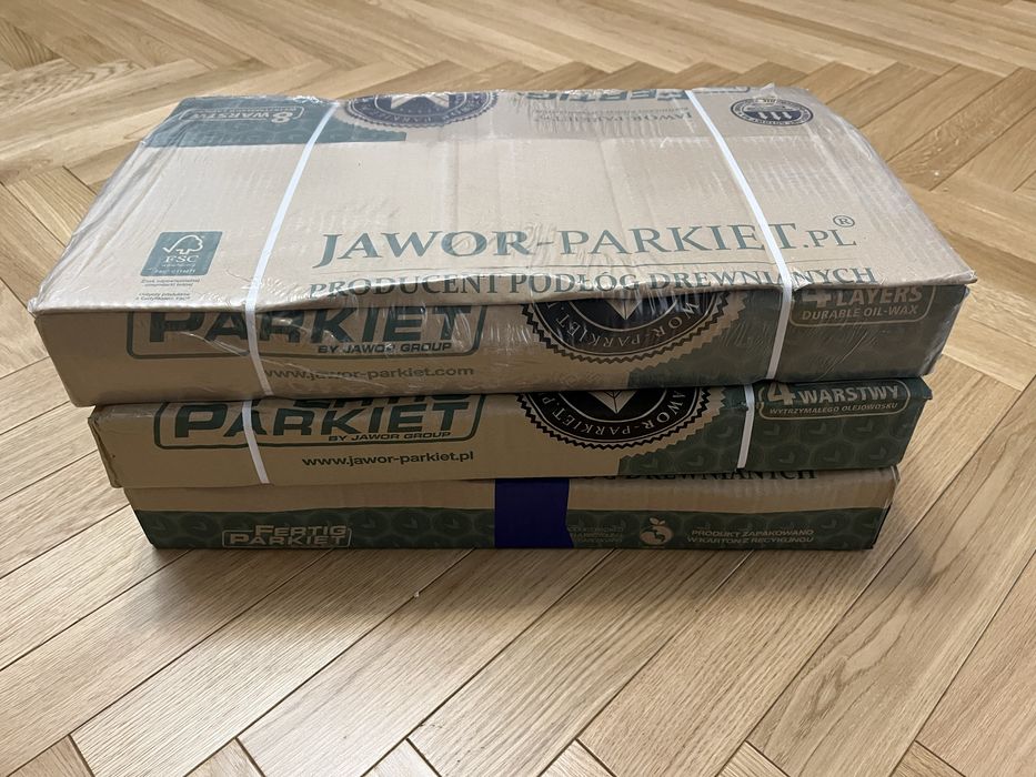 Parkiet dębowy polski klepki dąb elegance Jawor Fertig 1,5 m2