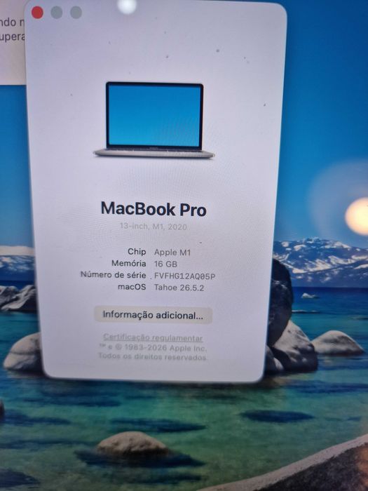 MacBook PRO Touchbar M1, 2020 com varios programas )