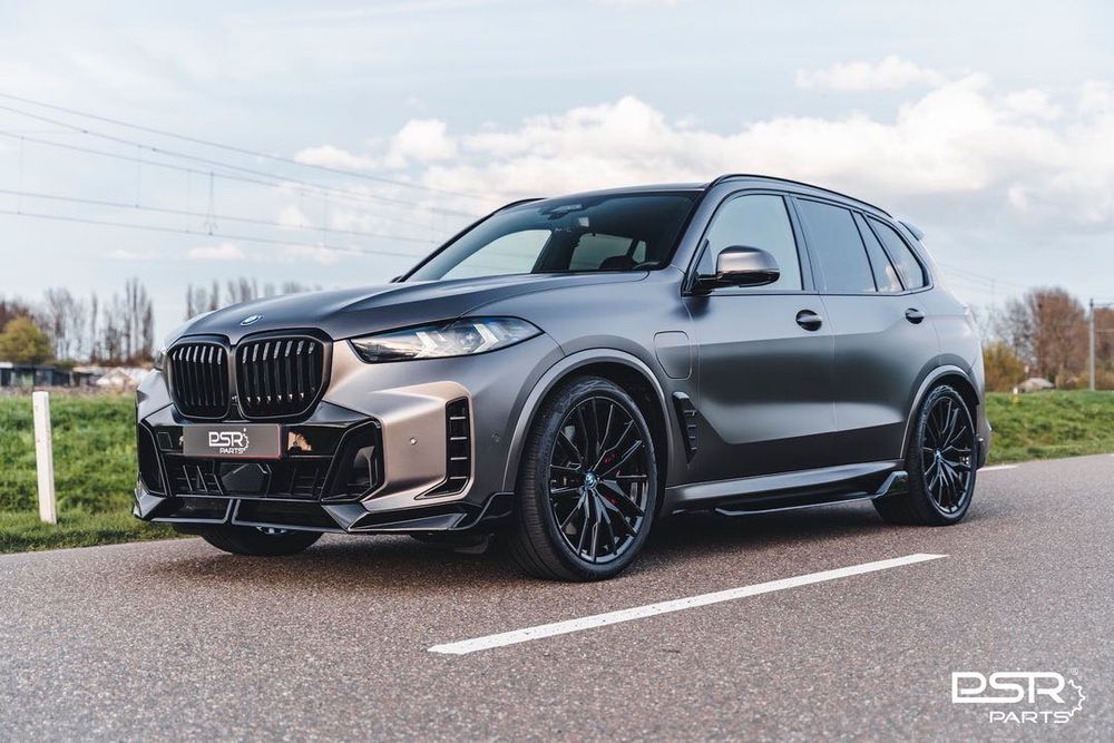 Губа БМВ Х5 Г05 губа на передний бампер BMW X5 G05 накладка бампера сплитер обвес х5 юбка элерон