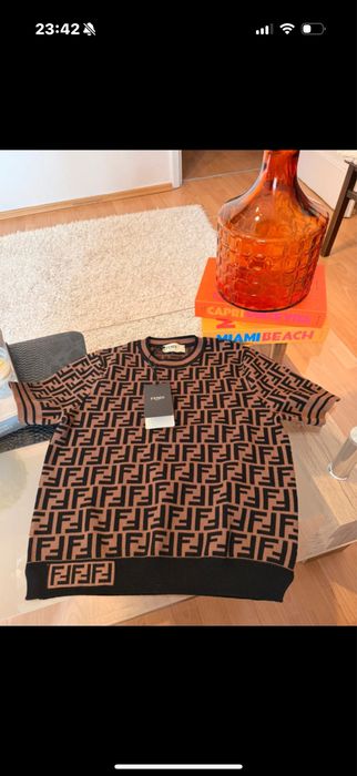 Fendi knitted FF water t-shirt Vitkac Moliera Zara