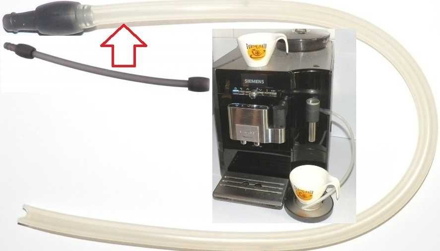 Wężyk przystawki dyszy spieniacza mleka Siemens EQ5 EQ7 Bosch Vero Bar