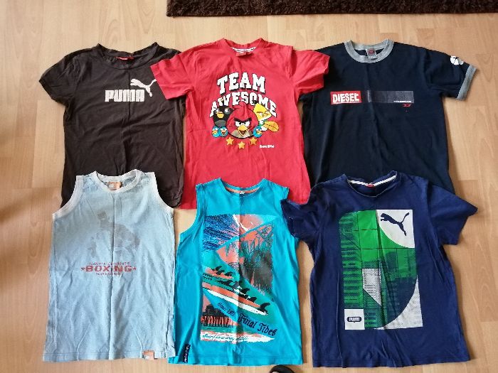 Letnie koszulki ,T-shirt dla chłopca roz. 142-146 cm, zestaw Puma