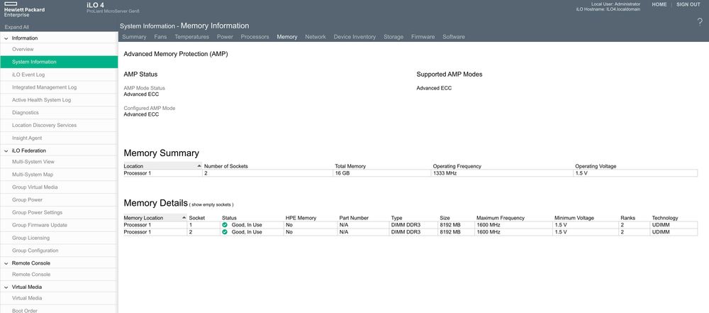 HP MicroServer Gen8, Xenon E31260L, 16GB RAM, iLo Adv -max wersja, NAS