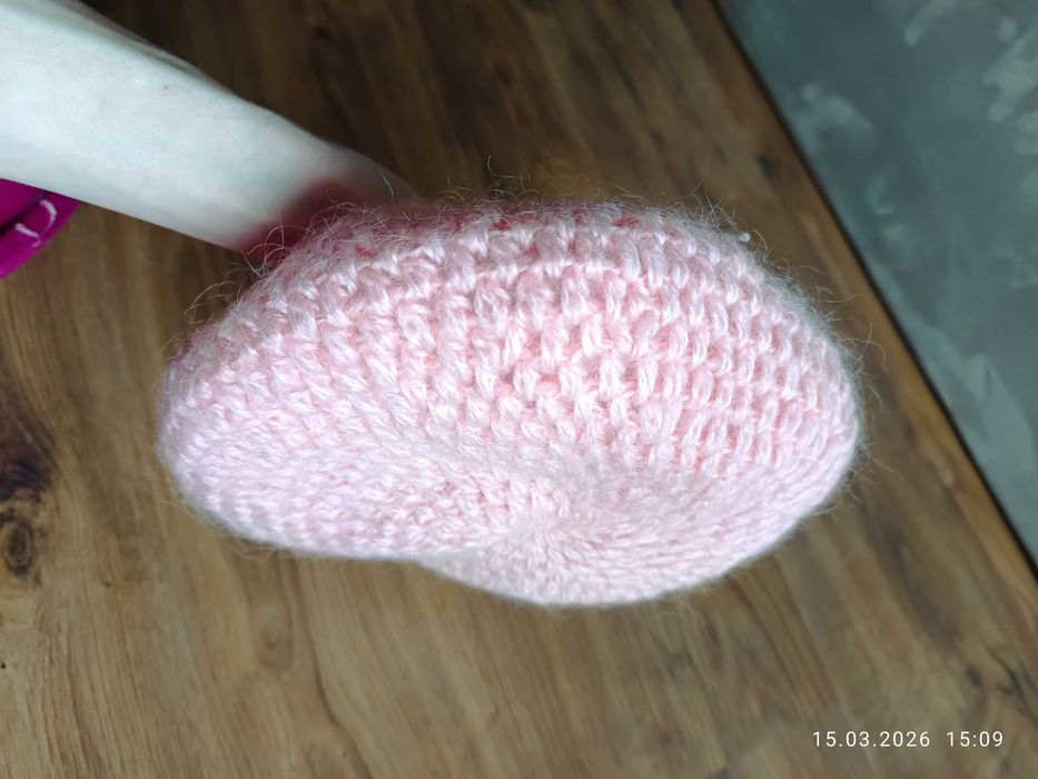 Beret ręcznie robiony wełna