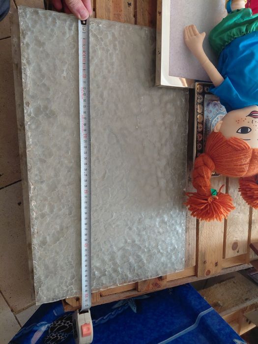 3 Placas antigas de vidro antigo trabalhado em bom estado geral