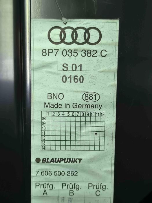 Subwoofer AUDI A3 Cabriolet