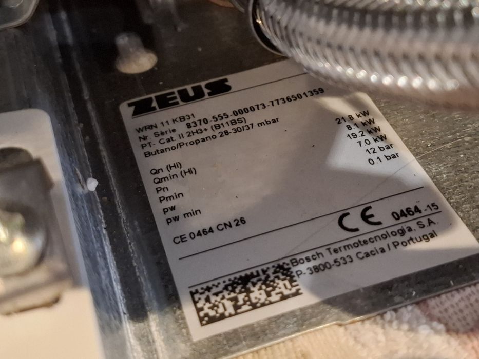 Esquentador ZEUS WRN 11KB31 novo preço