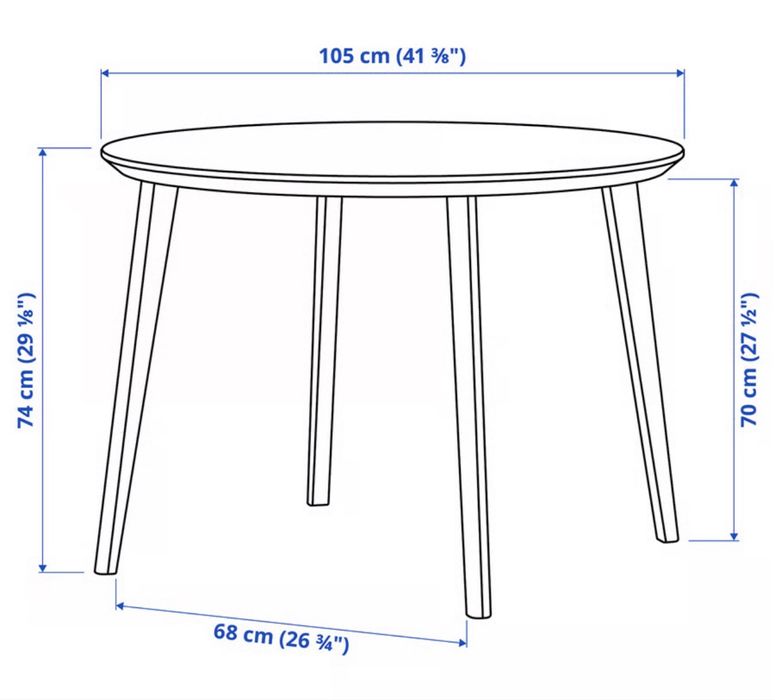 Mesa redonda IKEA (LISABO)
