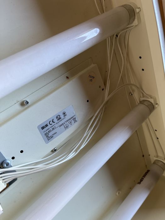 Lampa LUG CLASSIC T8 600x600 p/t PLX ze swietlówkami IP65 szczelna