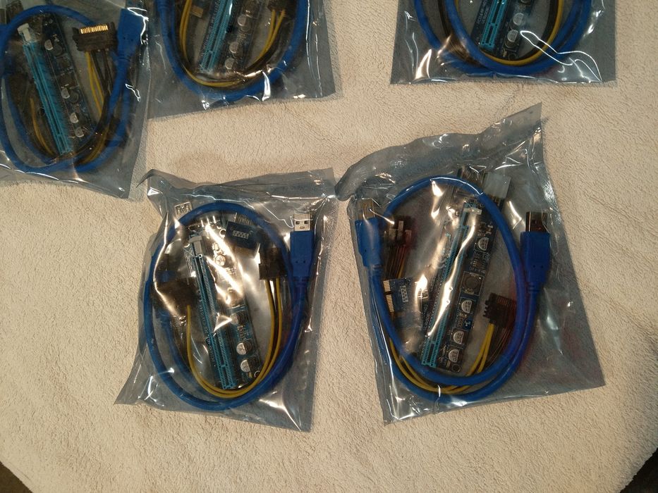 Riser PCI-E express 6 pin 5 sztuk