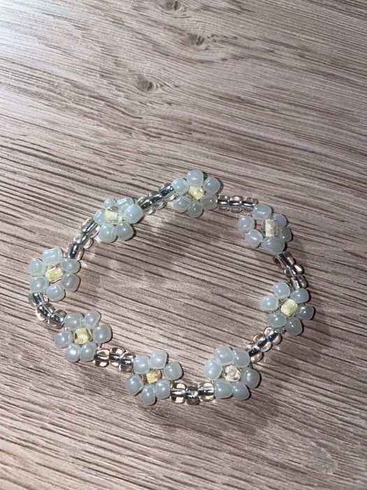 Branoletki stokrotki ręcznie robione