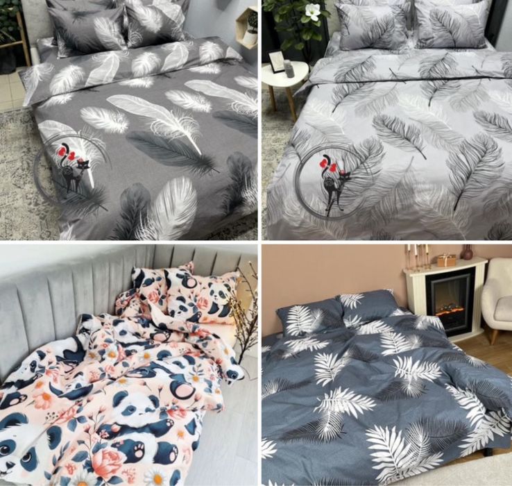 постільна білизна панды простинь на резинці простынь на резинке