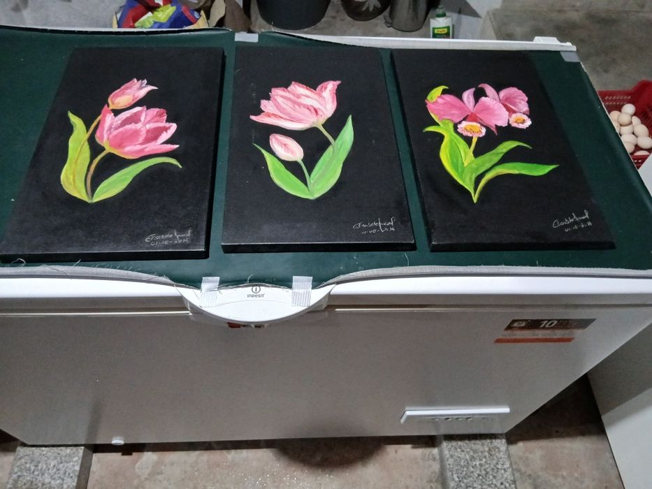 Quadros pintados à mão