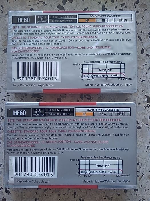 Sony hf 60 kasety magnetofonowe