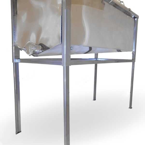 Stół do odsklepiania ramek 1,2m z sitem i pokrywą Dadant, Wielkopolski