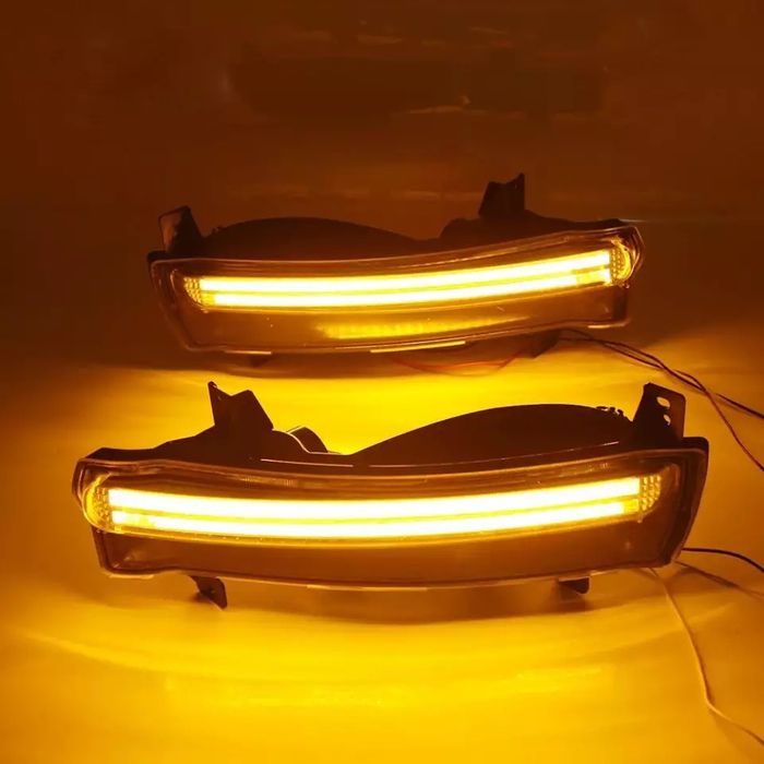 Дневные ходовые огни LED для Jeep Compass 2017+с повторителем поворота